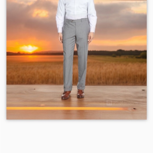 Haggar Other - Haggar Men Tailored Fit Travel Performance Suit PinStripe Pant like new- -34x30